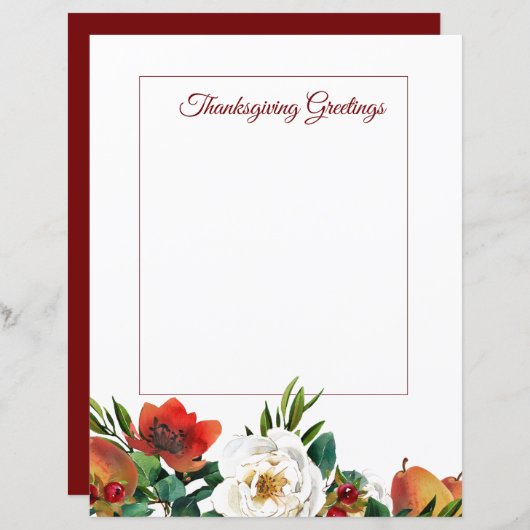 果物と花感謝の文房具 (正面/裏面)