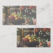 果物と花 名刺 (正面/裏面)