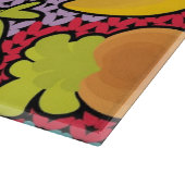 果物と野菜が付いているパターン カッティングボード (角)