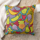 果物と野菜が付いているパターン クッション (ブランケット)