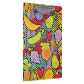 果物と野菜が付いているパターン クリップボード (右)