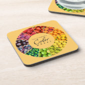 果物と野菜のカラーホイール(12色) コースター (左側)