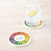 果物と野菜のカラーホイール(12色) コースター (側面)