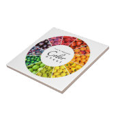 果物と野菜のカラーホイール(12色) タイル (側面)