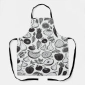 果物と野菜のスケッチの例 エプロン (正面)