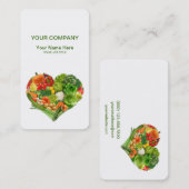 果物と野菜のハートビジネス 名刺 (正面/裏面)
