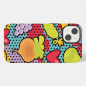 果物と野菜のパターン iPhoneケース (裏面横)