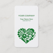 果物と野菜のビーガンのハートビジネス 名刺 (正面)