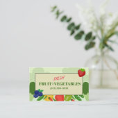果物と野菜の名刺を作る 名刺 (スタンド正面)