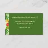 果物と野菜の名刺を作る 名刺 (裏面)