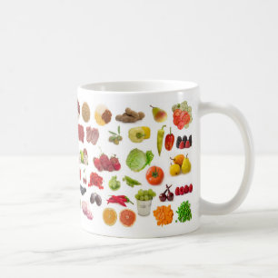果物と野菜の大きいコレクション コーヒーマグカップ