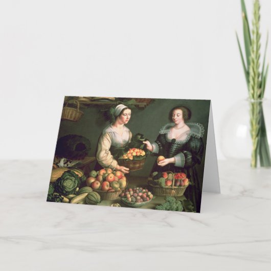 果物と野菜の販売人 カード (正面)