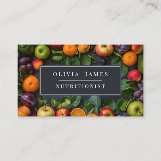 果物と野菜農家栄養ディティシアン 名刺 (正面)