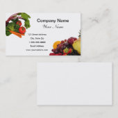 果物と野菜2つの名刺 名刺 (正面/裏面)