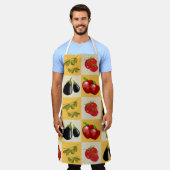 果物と野菜 エプロン (着用した状態)