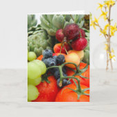 果物と野菜 カード (黄色い花)