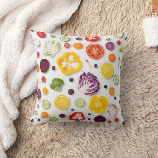 果物と野菜 クッション (ブランケット)