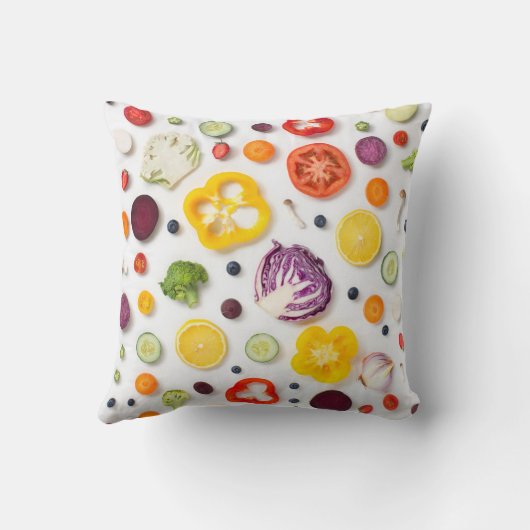 果物と野菜 クッション (裏面)
