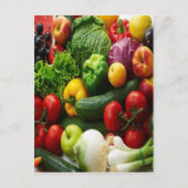 果物と野菜 ポストカード (正面)