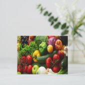 果物と野菜 ポストカード (スタンド正面)