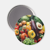 果物と野菜 マグネット (正面/裏面)