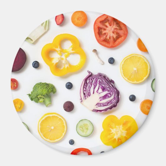 果物と野菜 マグネット (正面)