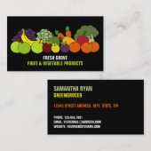 果物と野菜、八百屋の名刺 名刺 (正面/裏面)