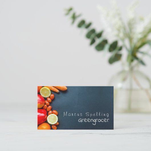 果物と野菜,八百屋 名刺 (スタンド正面)