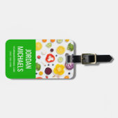 果物と野菜 |名前の追加 ラゲッジタグ (正面横)