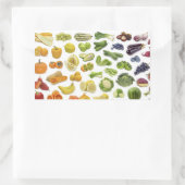 果物と野菜! 長方形シール (バッグ)