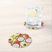 果物の混合物 ラウンドペーパーコースター (インサイチュ)