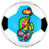果物の芸術楽しみ  サッカーボール (回転)