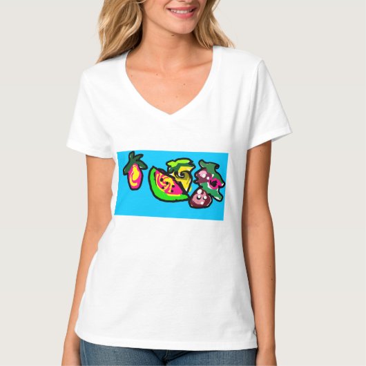 果物の芸術楽しみ Tシャツ (正面)