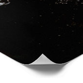 果物の静物画 ブラックポスター ポスター (角)