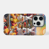 果物の風景とうさぎ iPhoneケース (裏面横)