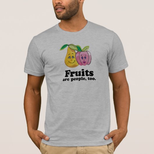 果物も人間だよ Tシャツ (正面)
