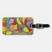 果物や野菜の模様 ラゲッジタグ (正面横)