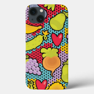 果物や野菜の模様 iPhone 13ケース