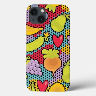 果物や野菜の模様 iPhone 13ケース
