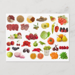 果物や野菜の豊富なコレクション ポストカード