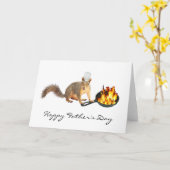 果物や野菜を炒めるリス カード (黄色い花)