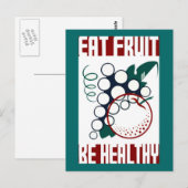 果物を食べ 健康になりましょう ポストカード (正面/裏面)
