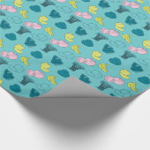 果物ポップ・アートの野菜ガーデン包装紙 ラッピングペーパー (角)