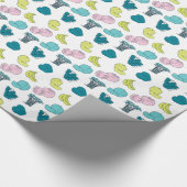 果物ポップ・アートの野菜ガーデン包装紙 ラッピングペーパー (角)