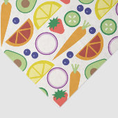 果物モダンと野菜の柄 薄葉紙 (詳細)