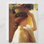 果物入りの女の子(Frederic Leighton) カード (正面)