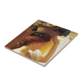 果物入りの女の子(Frederic Leighton) タイル (側面)