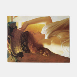 果物入りの女の子(Frederic Leighton) ドアマット
