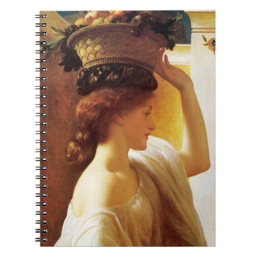 果物入りの女の子(Frederic Leighton) ノートブック (正面)