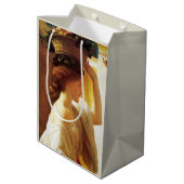 果物入りの女の子(Frederic Leighton) ミディアムペーパーバッグ (裏面アングル)